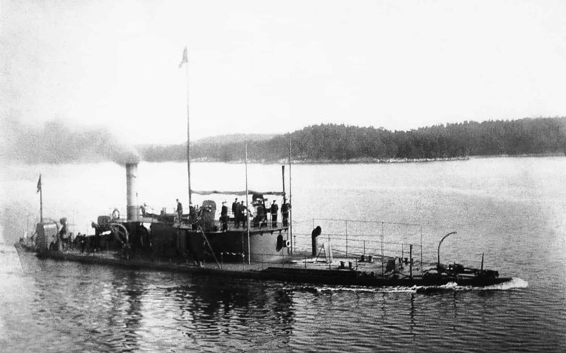 Pansar­kanonbåten Gerda levererad 1872