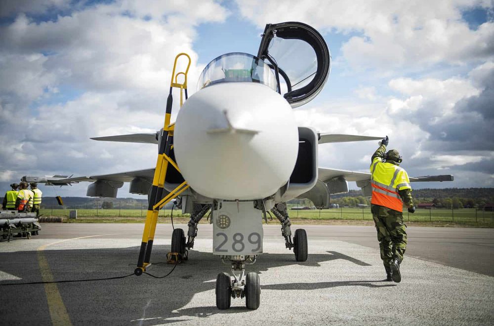 Allt för många stridspiloter i 30- och 40-årsåldern söker sig till en annan karriär, skriver flygvapnet. Foto: Antonia Sehlstedt/Försvarsmakten