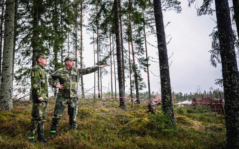 Det nya regementet på Harberget blir väl  tilltaget och kommer redan från början vara anpassat för tillväxt. Foto: Fredrik Karlsson