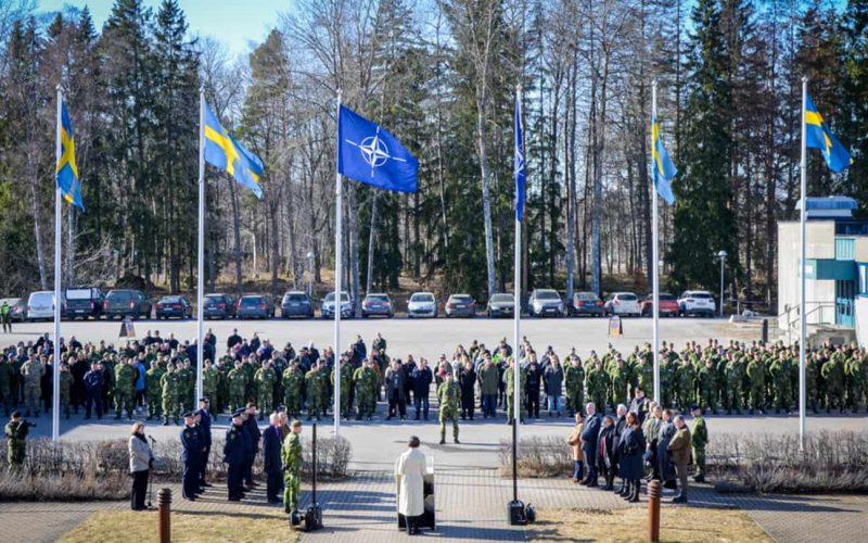 Ceremoni för Mellersta militärregionen vid Livgardet i Kungsängen. Foto: Jan Gustafsson/Försvarsmakten.