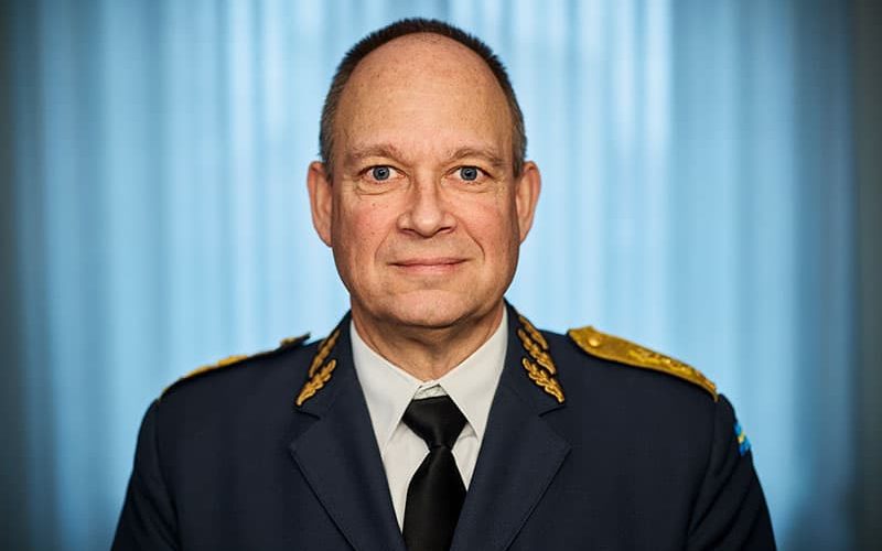 Generalmajor Anders Callert, vicerektor FHS.