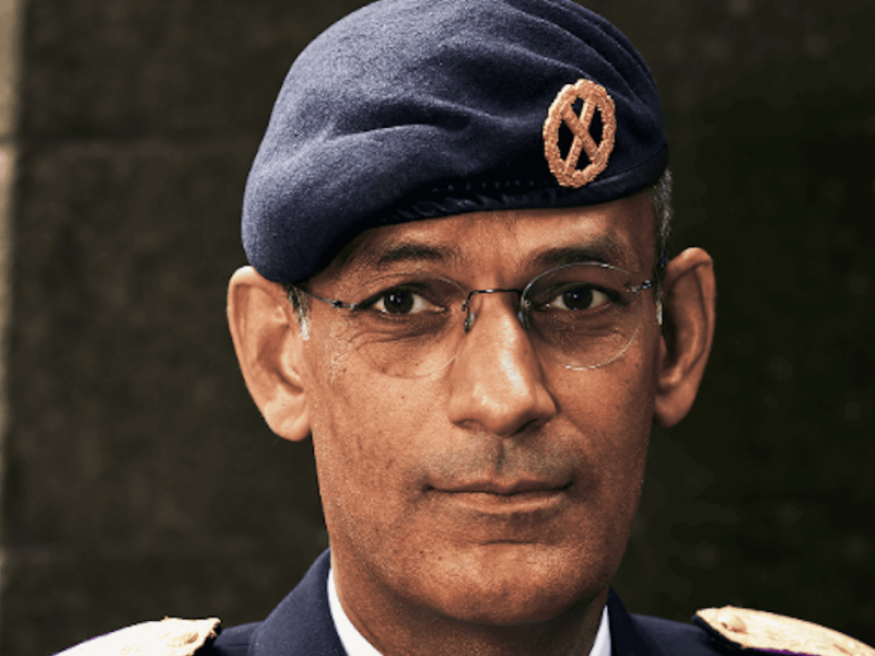Generalmajor Michael Cherinet, Försvarsmaktens utbildningschef. Foto: Johan Alp.