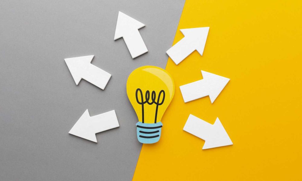 top-view-abstract-composition-with-innovation-elements